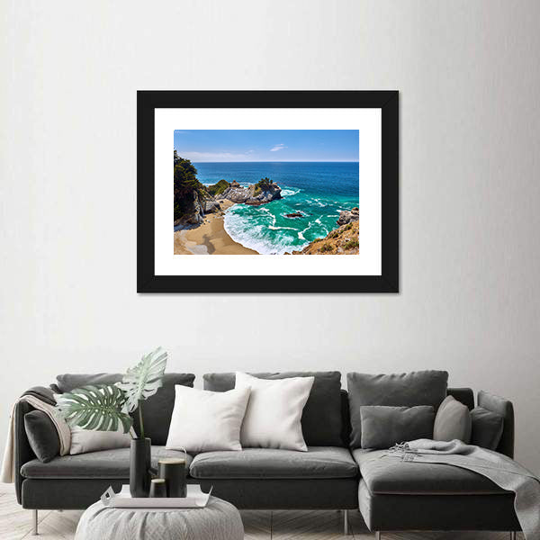 Pacific Coast Landscape, California Canvas Wall Art