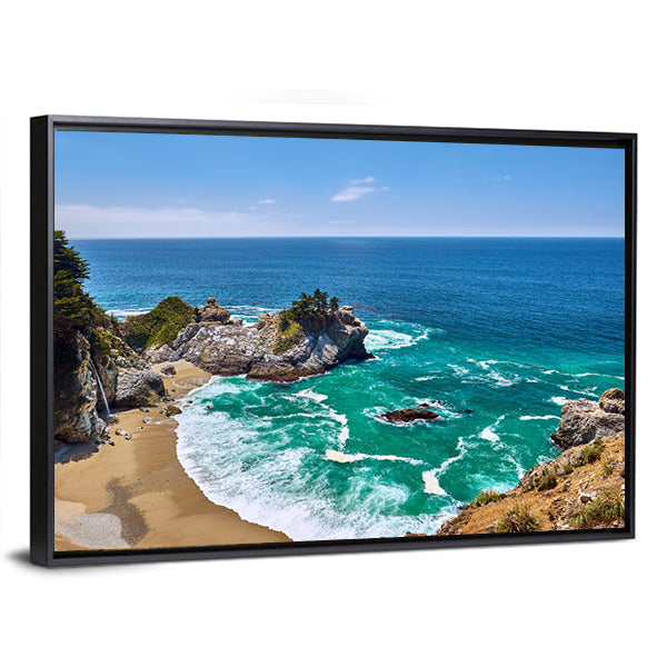 Pacific Coast Landscape, California Canvas Wall Art
