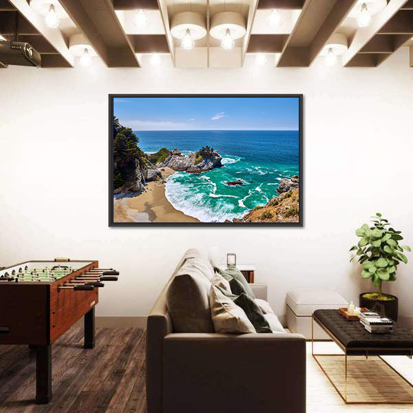Pacific Coast Landscape, California Canvas Wall Art