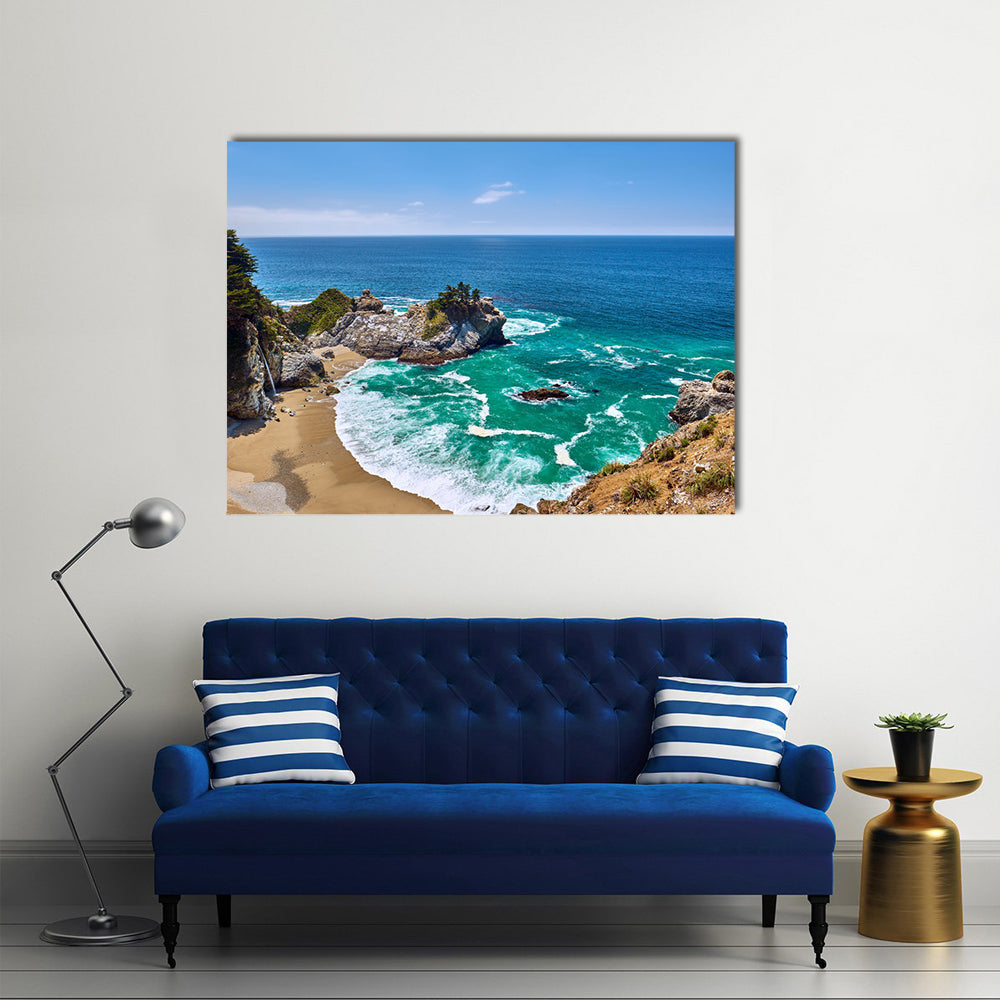 Pacific Coast Landscape, California Canvas Wall Art