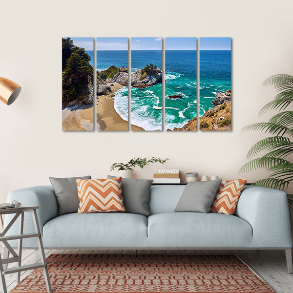 Pacific Coast Landscape, California Canvas Wall Art