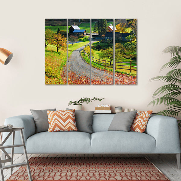 Country Charm US Canvas Wall Art-4 Horizontal-Gallery Wrap-34" x 24"-Tiaracle