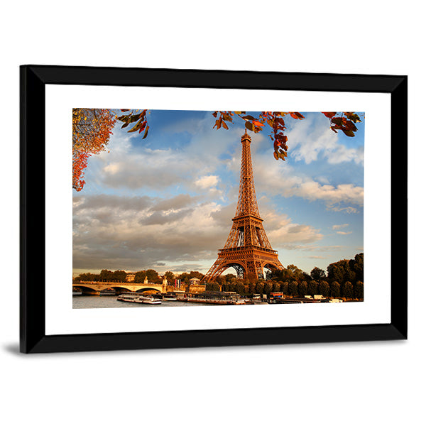 Eiffel Tower in Autumn Canvas Wall Art