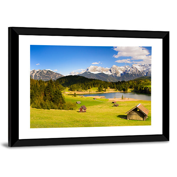 Lake in the Bavarian Alps Canvas Wall Art