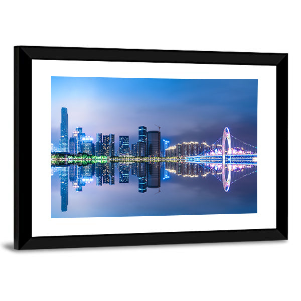 Guangzhou City Skyline Canvas Wall Art