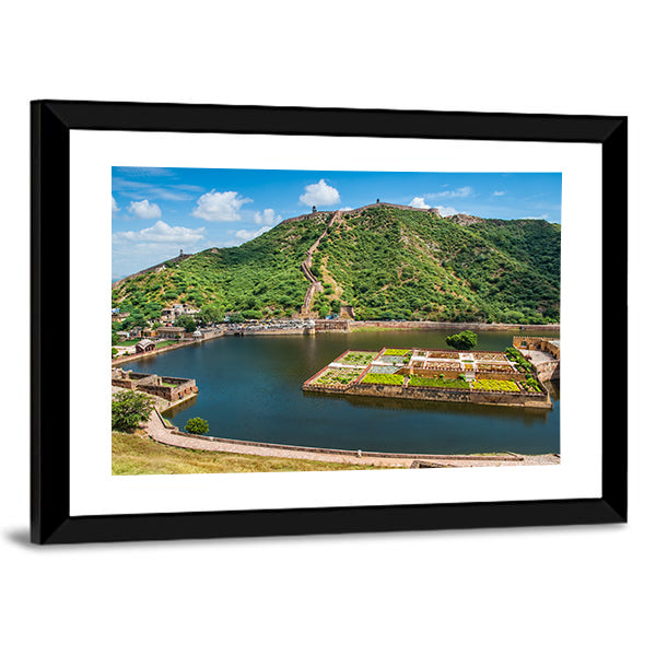 Maota Lake Island Fortress and Gardens Canvas Wall Art