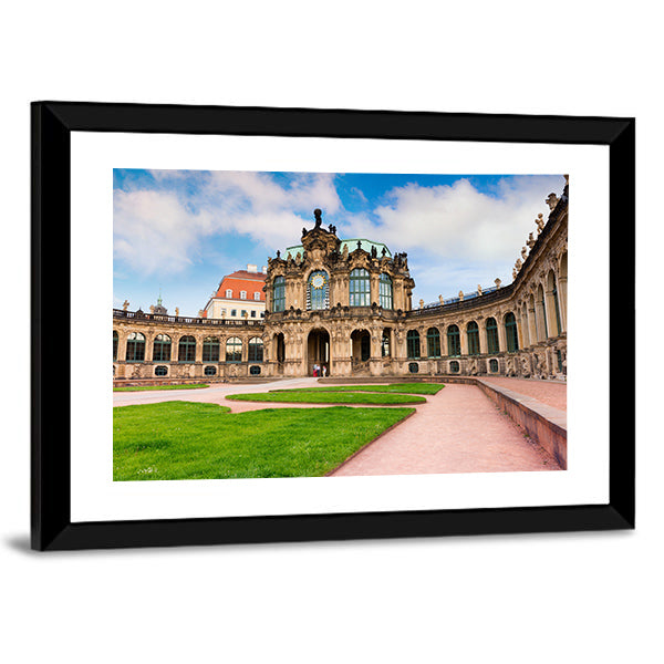 Famous Zwinger Palace Canvas Wall Art-1 Piece-Framed Print-42" x 14"-Tiaracle
