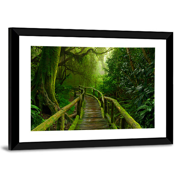 Nepal Jungle Canvas Wall Art-1 Piece-Framed Print-30" x 20"-Tiaracle
