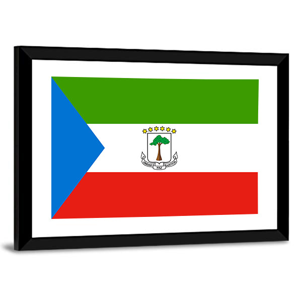 Guinean National Official Flag Canvas Wall Art-1 Piece-Framed Print-42" x 14"-Tiaracle
