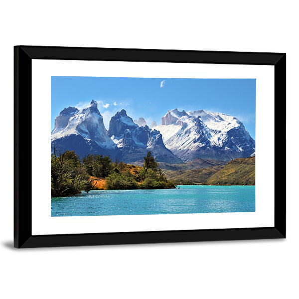 Azure Lake Pehoe Canvas Wall Art