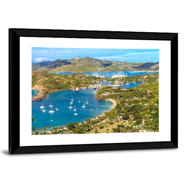 Antigua Bay Canvas Wall Art-1 Piece-Framed Print-30" x 20"-Tiaracle
