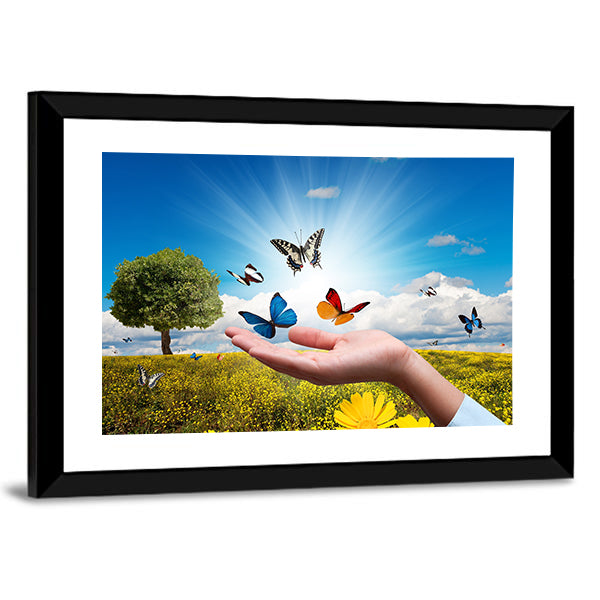 Environmental Protection Concept Canvas Wall Art-1 Piece-Framed Print-30" x 20"-Tiaracle
