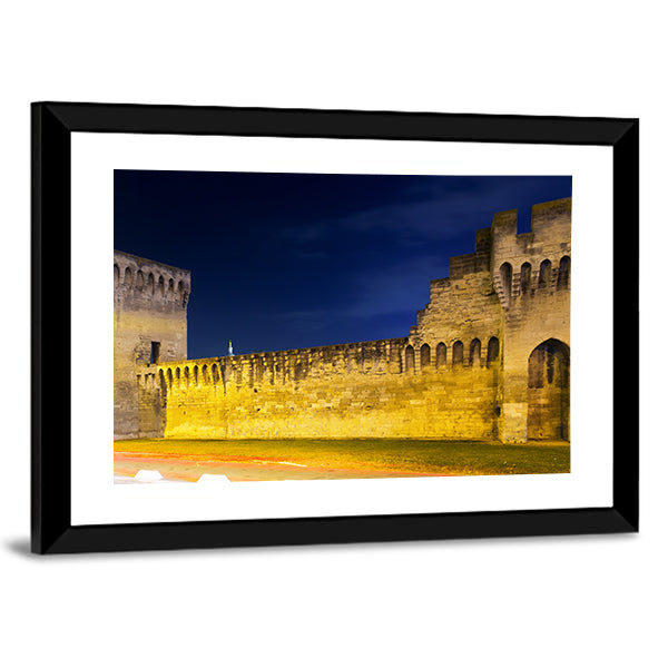 Avignon City at Night Canvas Wall Art