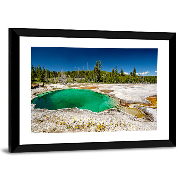 Hot Thermal Spring Abyss Pool Canvas Wall Art-1 Piece-Framed Print-42" x 14"-Tiaracle