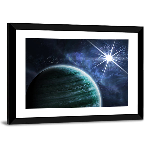 Big Gassy Planet Canvas Wall Art-3 Horizontal-Gallery Wrap-25" x 16"-Tiaracle