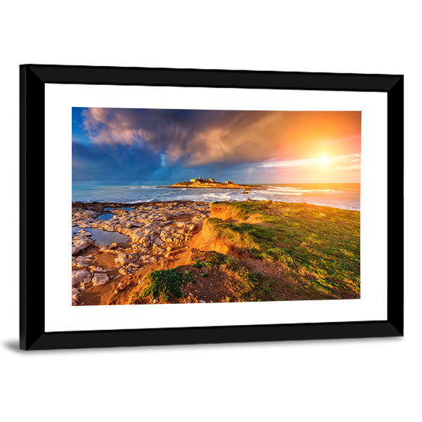 Isola Delle Correnti Sunset Coastline Canvas Wall Art