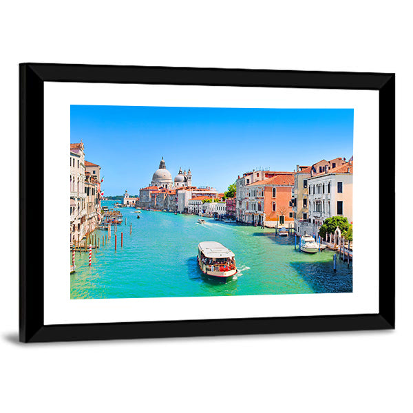 Canal Grande in Sunny Venice Canvas Wall Art