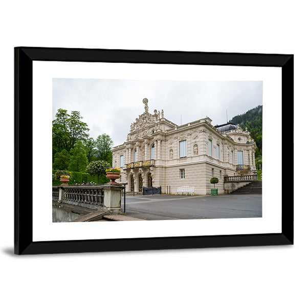 Linderhof Palace Canvas Wall Art-1 Piece-Framed Print-42" x 14"-Tiaracle