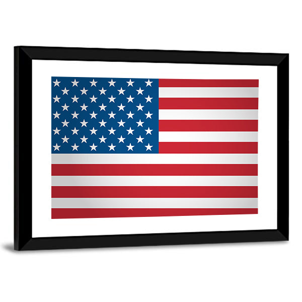 American Flag Canvas Wall Art-1 Piece-Framed Print-30" x 20"-Tiaracle