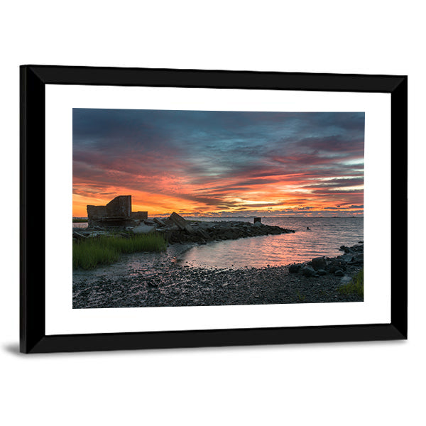 Eastern Shore In Virginia Canvas Wall Art-1 Piece-Framed Print-30" x 20"-Tiaracle