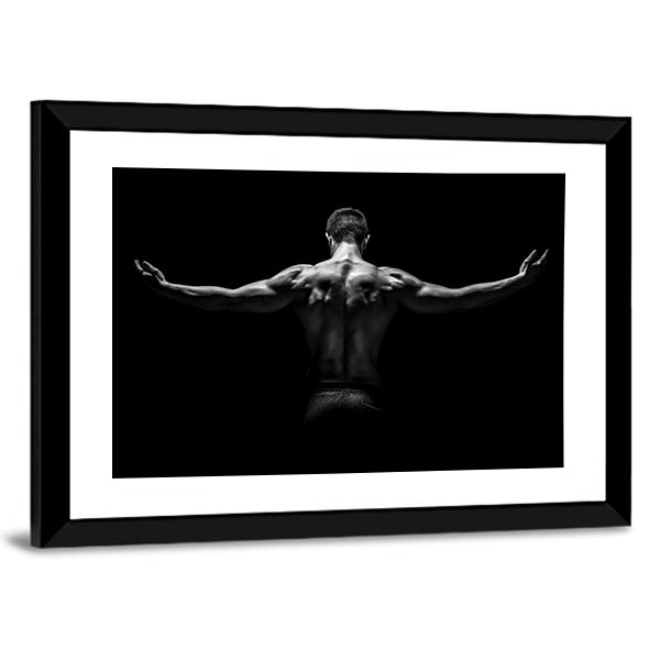 Healthy Muscular Young Man Canvas Wall Art-5 Horizontal-Gallery Wrap-22" x 12"-Tiaracle