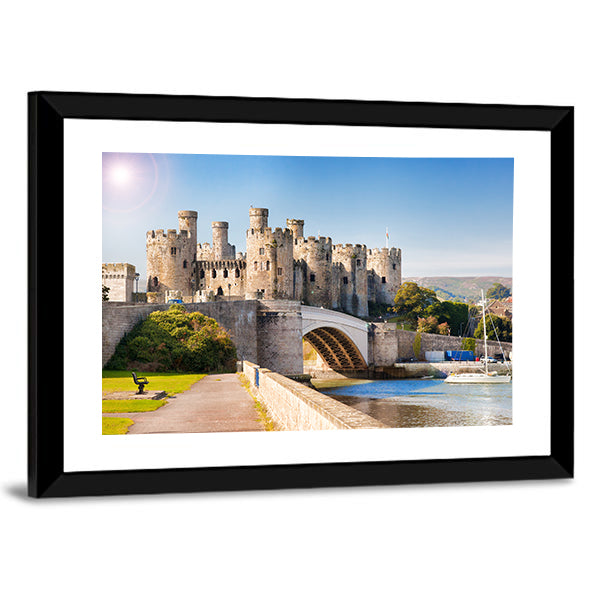 Famous Conwy Castle In Wales Canvas Wall Art