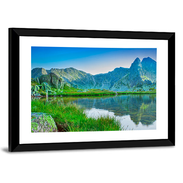 Retezat Mountain Lake Canvas Wall Art