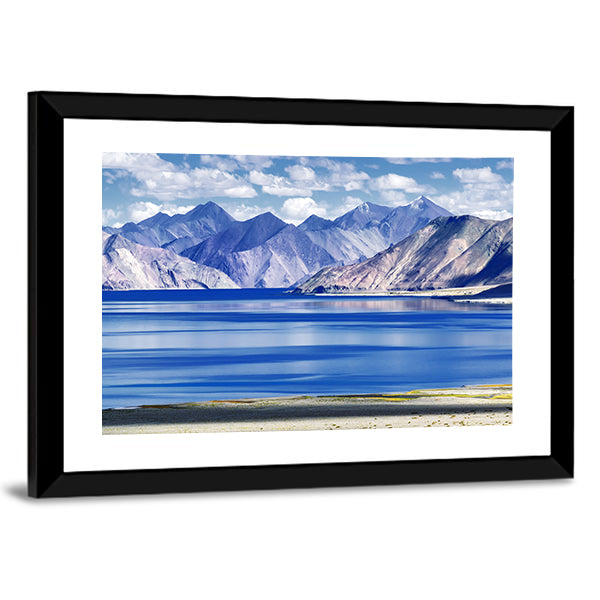 Lake In Ladakh Canvas Wall Art-1 Piece-Framed Print-20" x 16"-Tiaracle