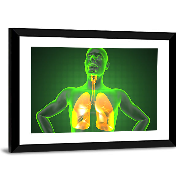 Human Chest Radiography Canvas Wall Art