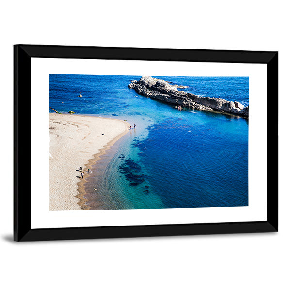 Jurassic Coast Of Dorset Canvas Wall Art-1 Piece-Framed Print-42" x 14"-Tiaracle