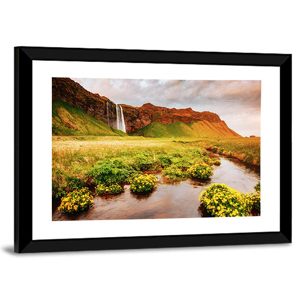 Blooming Green Field Canvas Wall Art