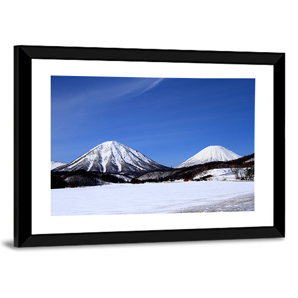 Kimobetsu Town In Winter Canvas Wall Art-3 Horizontal-Gallery Wrap-25" x 16"-Tiaracle