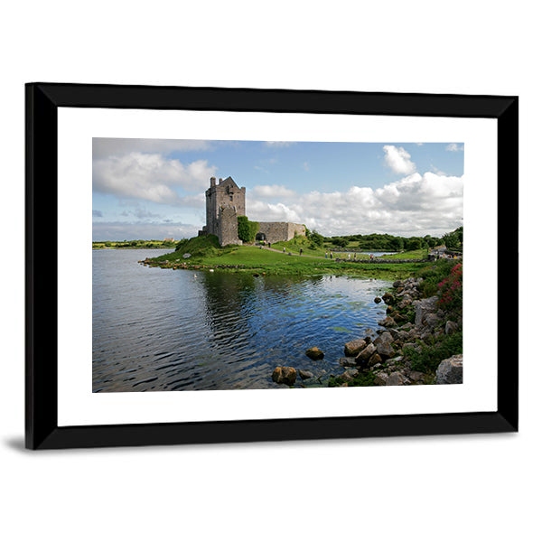 Dunguaire Castle Canvas Wall Art-1 Piece-Framed Print-20" x 16"-Tiaracle