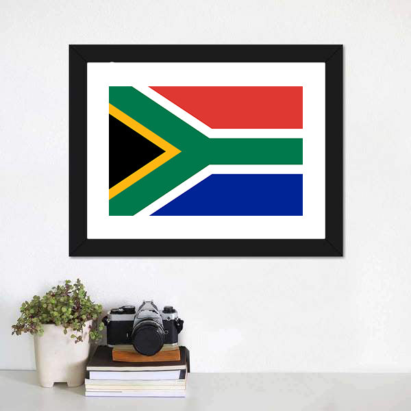 Flag Of South Africa Canvas Wall Art-5 Horizontal-Gallery Wrap-22" x 12"-Tiaracle