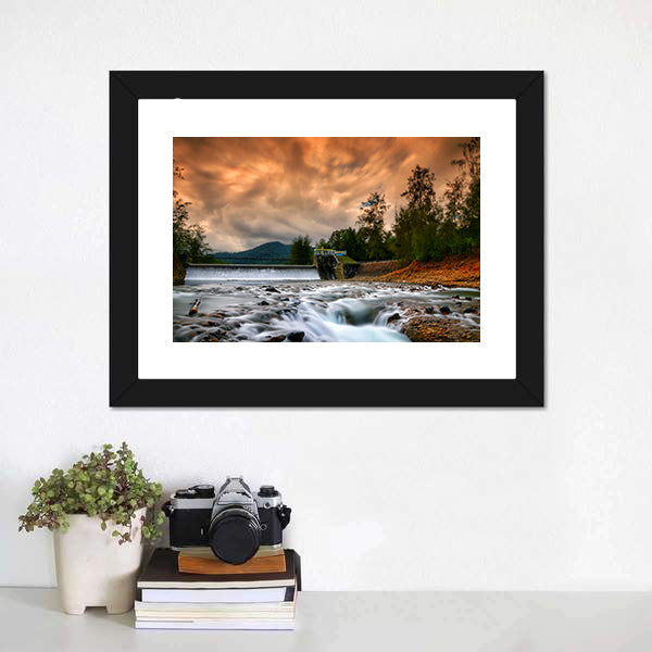 Dam Mentawa, Indonesia Canvas Wall Art