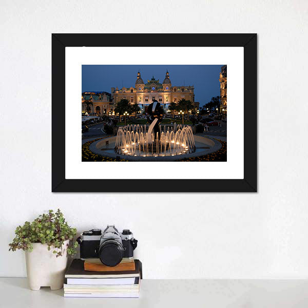 Monte Carlo Casino In Monaco Canvas Wall Art-5 Horizontal-Gallery Wrap-22" x 12"-Tiaracle