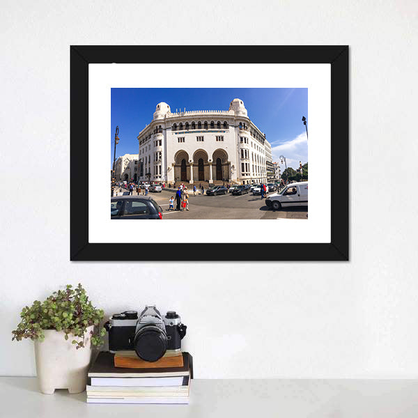 La Grande Poste in Algiers Canvas Wall Art