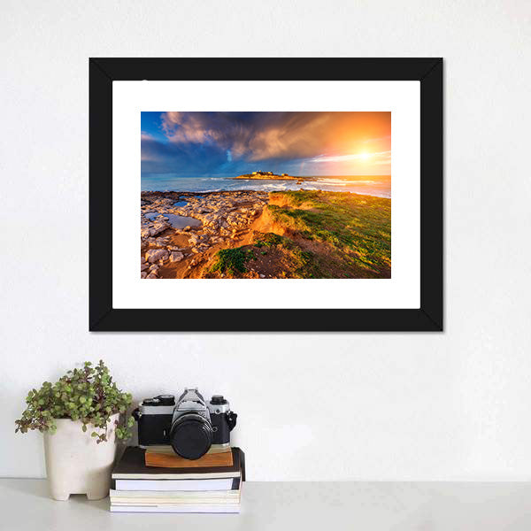 Isola Delle Correnti Sunset Coastline Canvas Wall Art