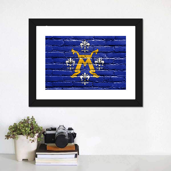 Flag Of Turku Finland Canvas Wall Art-5 Horizontal-Gallery Wrap-22" x 12"-Tiaracle