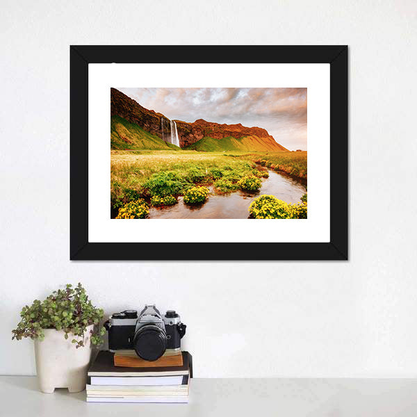 Blooming Green Field Canvas Wall Art