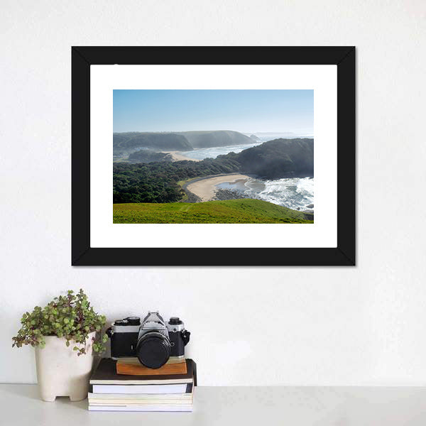 Misty Beach Canvas Wall Art-5 Horizontal-Gallery Wrap-22" x 12"-Tiaracle