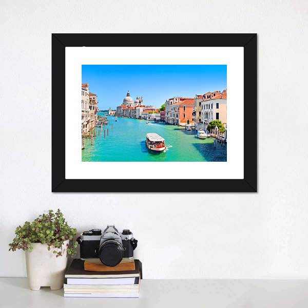 Canal Grande in Sunny Venice Canvas Wall Art