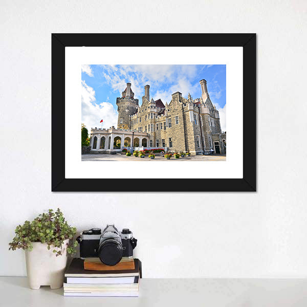 Casa Loma In Toronto Canada Canvas Wall Art-5 Horizontal-Gallery Wrap-22" x 12"-Tiaracle