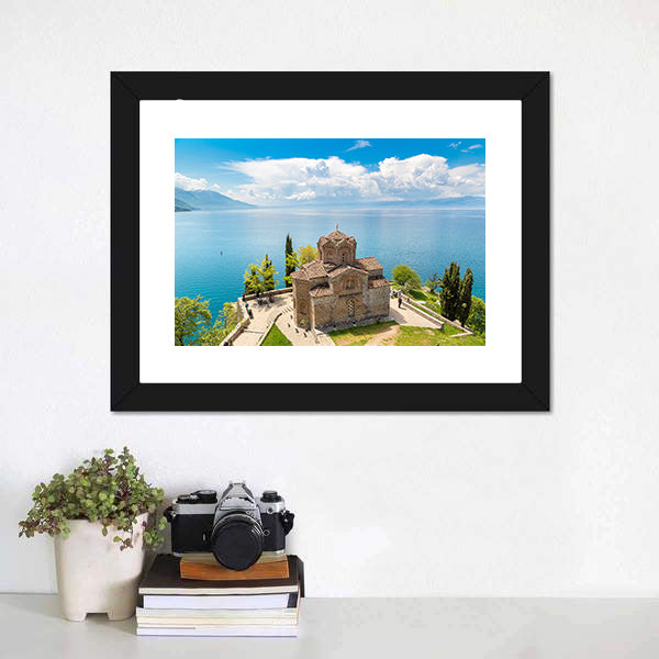 Jovan Kaneo Church Ohrid Canvas Wall Art-3 Horizontal-Gallery Wrap-25" x 16"-Tiaracle