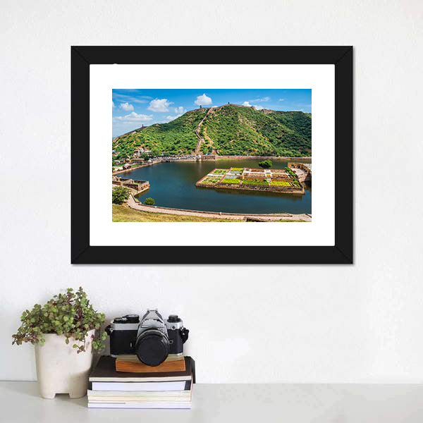 Maota Lake Island Fortress and Gardens Canvas Wall Art