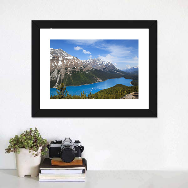 Emerald Lake Alberta Canvas Wall Art-5 Horizontal-Gallery Wrap-22" x 12"-Tiaracle