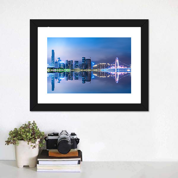 Guangzhou City Skyline Canvas Wall Art