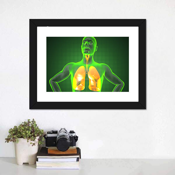Human Chest Radiography Canvas Wall Art