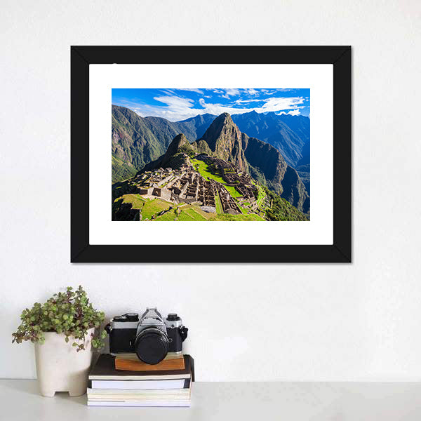 Machu Picchu Canvas Wall Art-5 Horizontal-Gallery Wrap-22" x 12"-Tiaracle