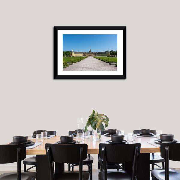 Karlsruhe Palace Canvas Wall Art-5 Horizontal-Gallery Wrap-22" x 12"-Tiaracle